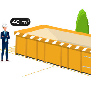 Asbesthaltige Baustoffe (inkl. BigBags) Container 40m³