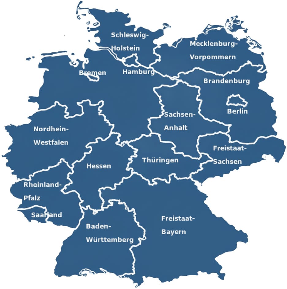 Karte von Deutschland